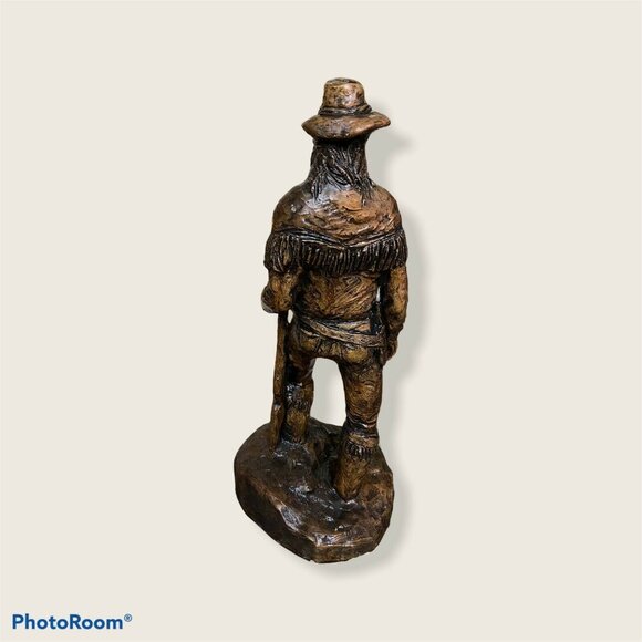 Monfort 1976 Scout Original Hydro stone Western Sculpture 13.5” Bronze Coloring - Picture 3 of 12